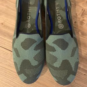 Rothy’s Olive Camo loafers